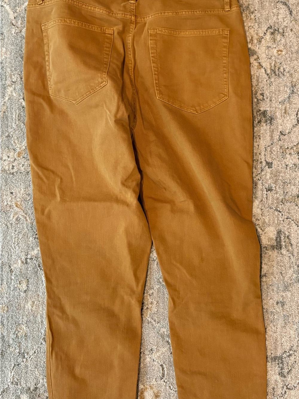 Loft Cropped High Waist Mustard Jeans - Picture 2 of 3